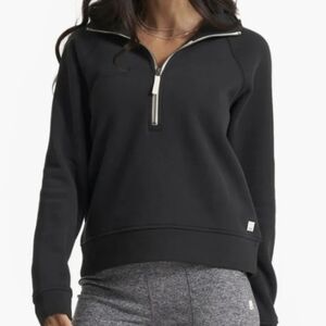 Vuori Black Quarter-Zip Sweatshirt